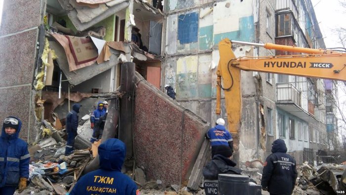 At least 9 killed as apartment block collapses in Kazakhstan